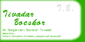 tivadar bocskor business card